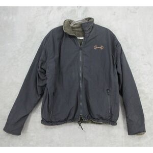 EQ Jacket Womens Size M Reversible Polartec Fleece Equestrian Full Zip Outdoor